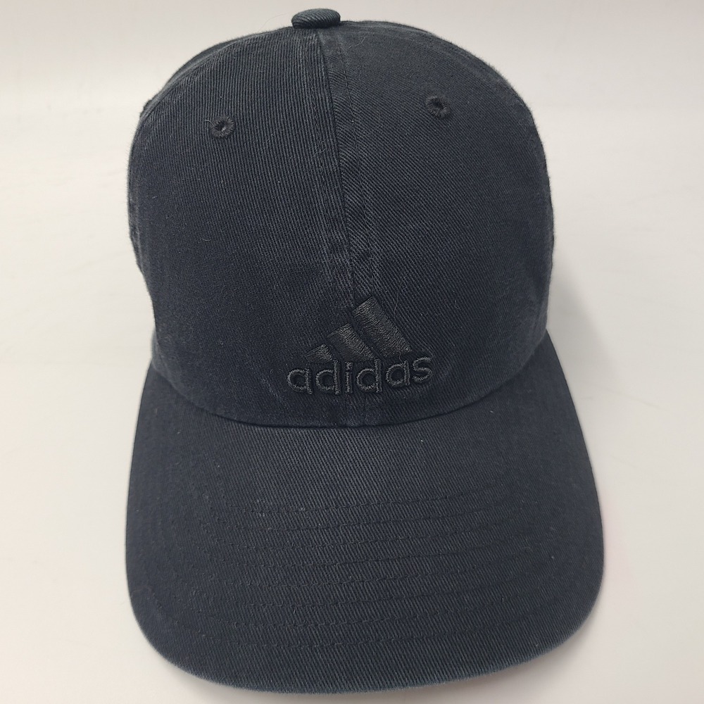 Women Adidas Hat Strapback (Fits Small) Black Aeroready Casual Sport Golf Cotton